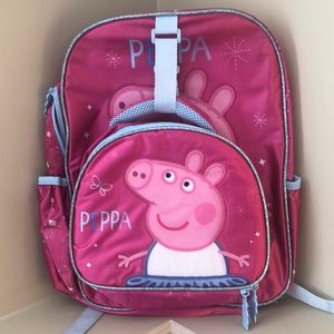 New with tag Peppa Pig backpack and lunch bag